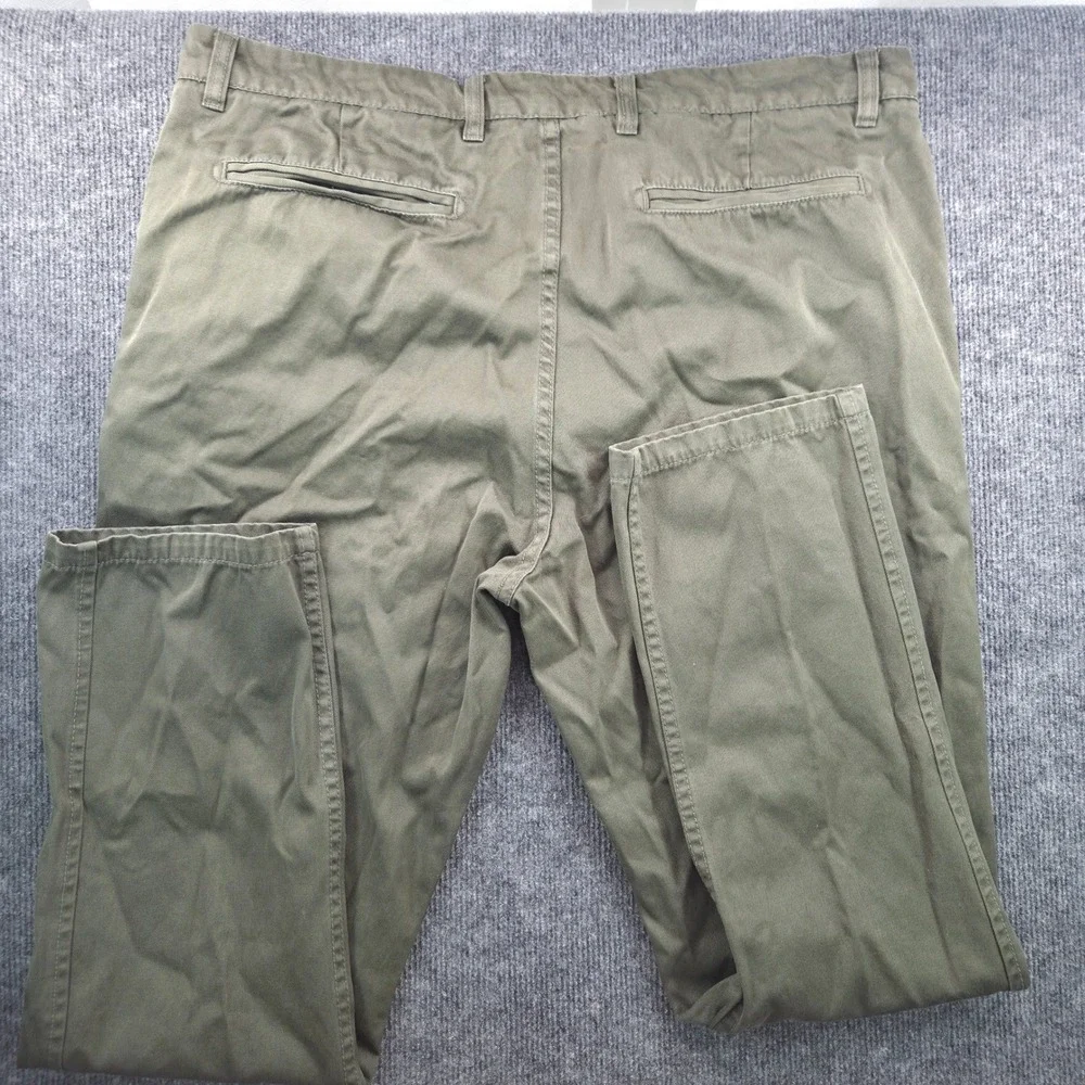 Matchstick Argus Mens Olive Green Cotton Chino Utility Trousers Size 38 Gorpcore